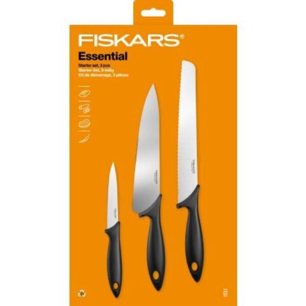 Fiskars Essential nugadekomplekt,3 tk