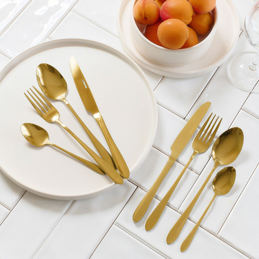 Kuldne söögiriistade komplekt 4-le - Image 2
