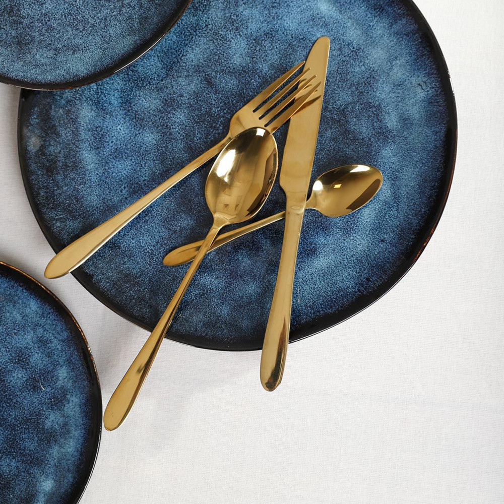 Kuldne söögiriistade komplekt 4-le - Image 3