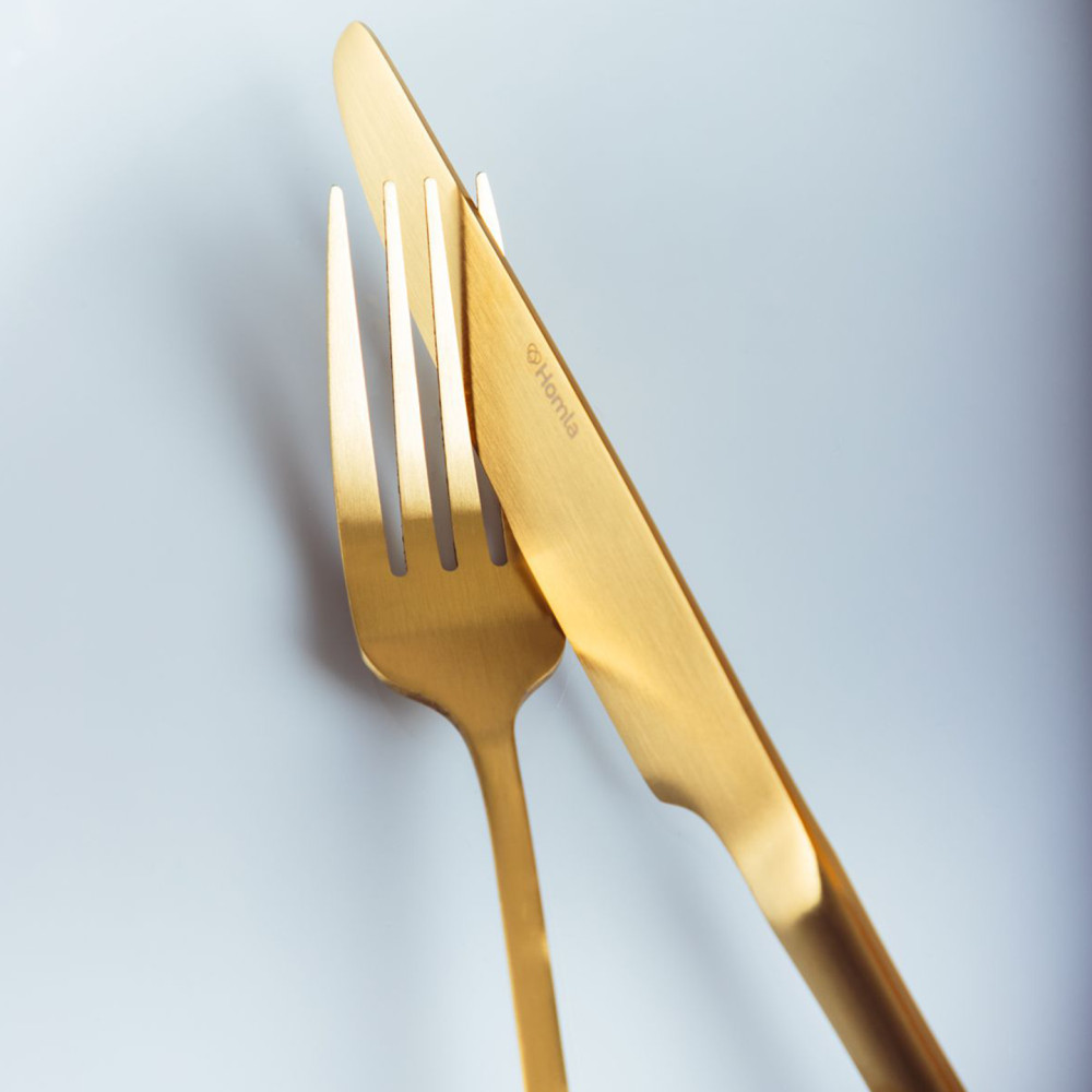 Kuldne söögiriistade komplekt 4-le - Image 4