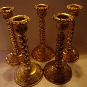 Metallist küünlajalad,5 tk,Inglismaa (Y)