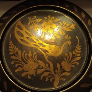 Metallist linnupildiga taldrik (Y)