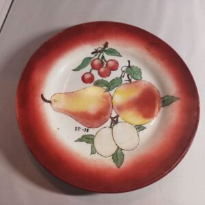 Portselanist taldrik, maalitud 1975,Arabia toorik (Y)