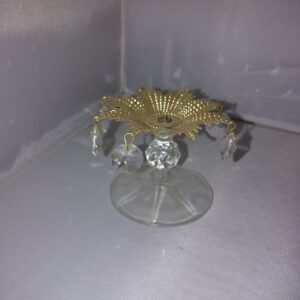 2 küünlajalga,metall ja klaas (Y)