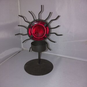 Ilus küünlajalg ,metall ja klaas (Y)