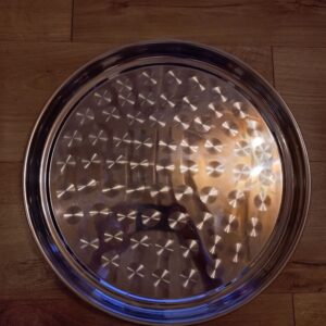 Ilus suurem metallist kandik-vaagen, d ca 41cm (Y)