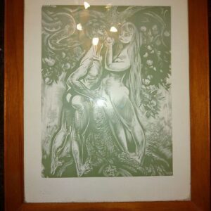 Richard Kaljo "Eeden 1967" raamitud ja klaasitud (Y)