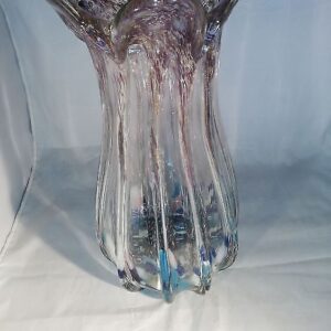 Värvilisest klaasist suurem uhke vaas, h-32,5 cm (Y)