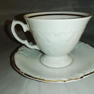 Portselanist ilusas säilivuses tassikomplekt (Y)