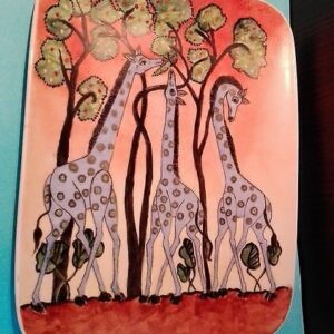 Portselanist taldrik , Kaelkirjakud,käsimaa​l (Y)