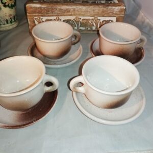 Keraamilised tassikomplektid 4-le,arvatavasti Siimusti (Y)