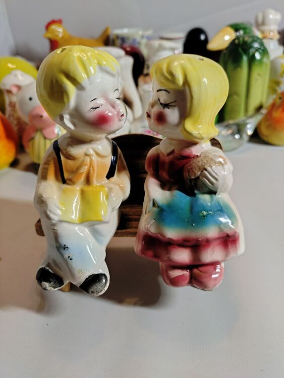 Portselanist maitseainetooside komplekt,Poiss ja tüdruk. Jaapan (Y) - Image 2