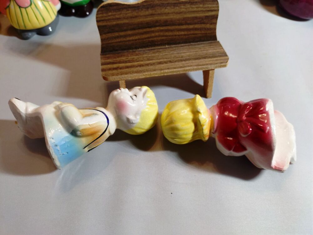 Portselanist maitseainetooside komplekt,Poiss ja tüdruk. Jaapan (Y) - Image 5