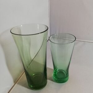 Klaasist joogiklaasid,2tk, roheline klaas (Y)