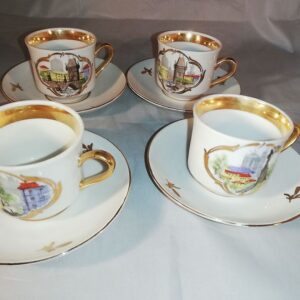Portselanist tassikomplektid 4-le,maalitud (Y)