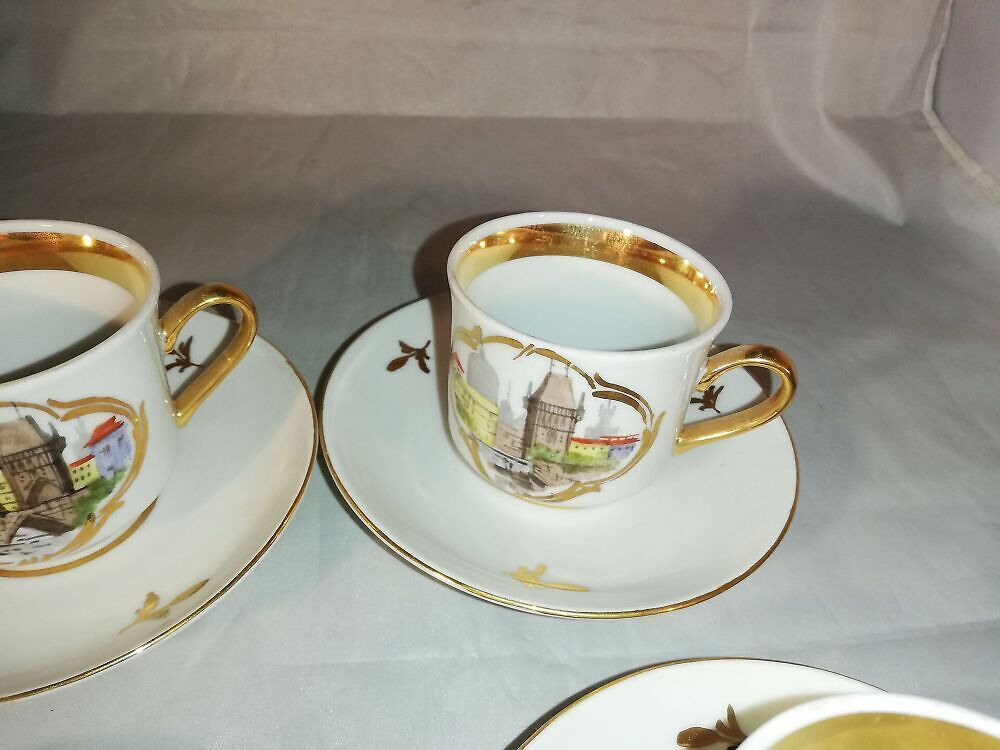 Portselanist tassikomplektid 4-le,maalitud (Y) - Image 2