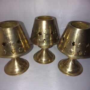 Metallist küünlaalused teeküünlale,tähed,3 tk (Y)