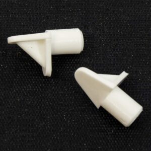 Pisla riiulikandurid,12 tk ,6mm,valge,plastik