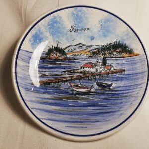 Keraamiline seinataldrik ,Kreeka,käsimaal (Y)