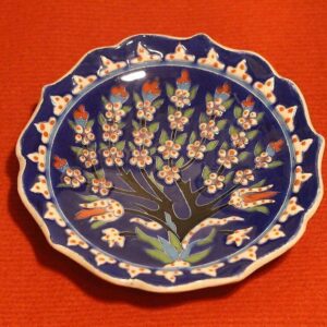 Vanem keraamiline seinataldrik,lilled (Y)