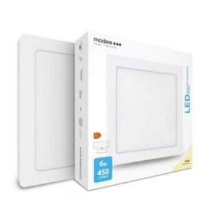 Pinnapealne led paneelvalgusti, 116x116mm, 6 W, 450lm