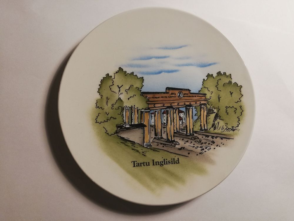 Portselanist seinataldrik Tartu Inglisild,käsimaal (Y)