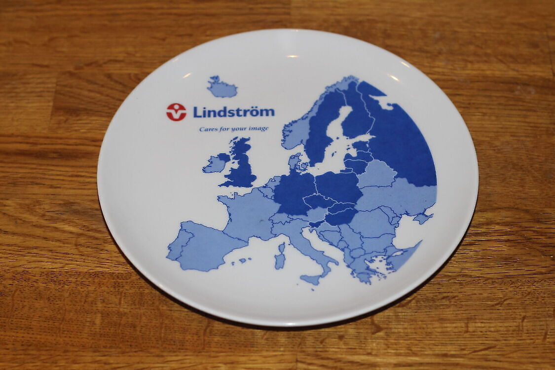 Portselanist seinataldrik Lindström-Euroopa kaart (Y)