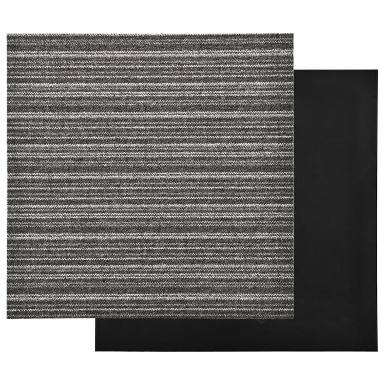 Põranda plaatvaibad 20 tk, 5 m², 50x50 cm triibuline antrats - Pilt 3