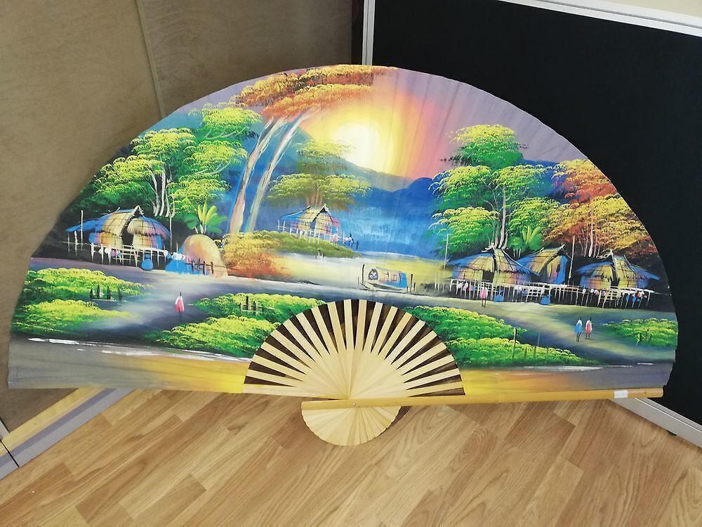 Suur Malaisia käsitööna valminud seinapannoo, 154 × 90 cm,vol7 - Image 2