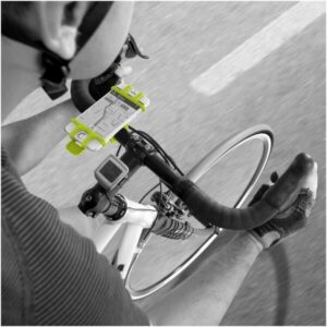 Celly EasyBike roheline silikoonist telefonihoidik juhtrauale
