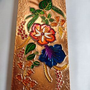 Vintage seinakaunistus lilled,vaskplekk, Aethra (Y)