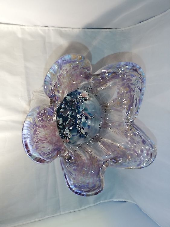Värvilisest klaasist suurem uhke vaas, h-32,5 cm (Y) - Image 4