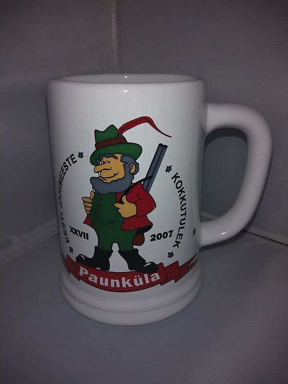 Portselanist õllekann,Jahimeeste selts 2007 (Y)