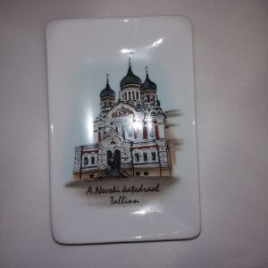 Portselanist seinataldrik Nevski katedraal,Tallinn,käsimaal (Y)