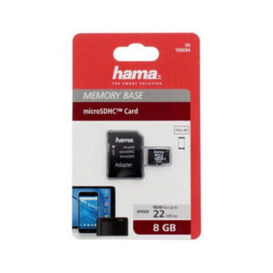 Hama mälukaart MicroSD ja adapter. 8GB, 22MB/sec
