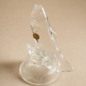 Cristal d’Arques kristallklaasist kalakuju, Made in France – 15 cm
