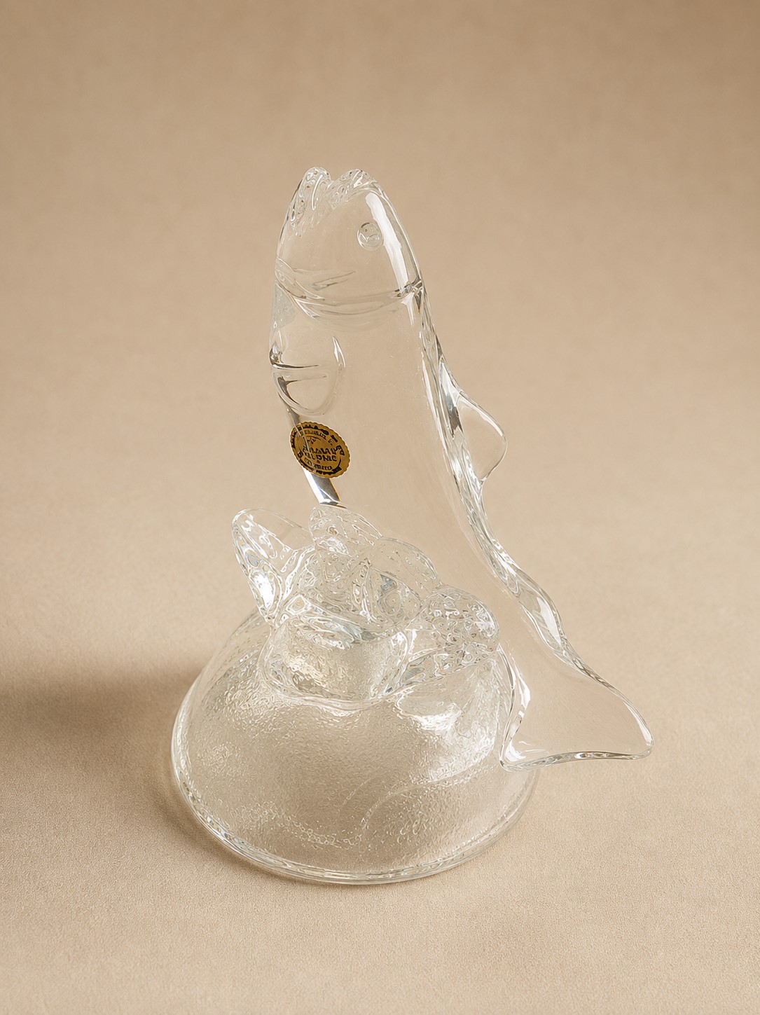 Cristal d’Arques kristallklaasist kalakuju, Made in France – 15 cm