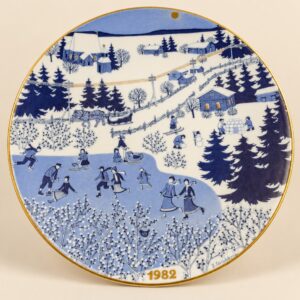 Arabia Finland jõulutaldrik 1982, Raija Uosikkinen, d 22,5 cm