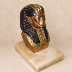 Vintage Tutankhamuni büst kivist alusel,1960ndad