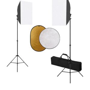 Fotostuudiokomplekt valgustuse ja reflektoriga