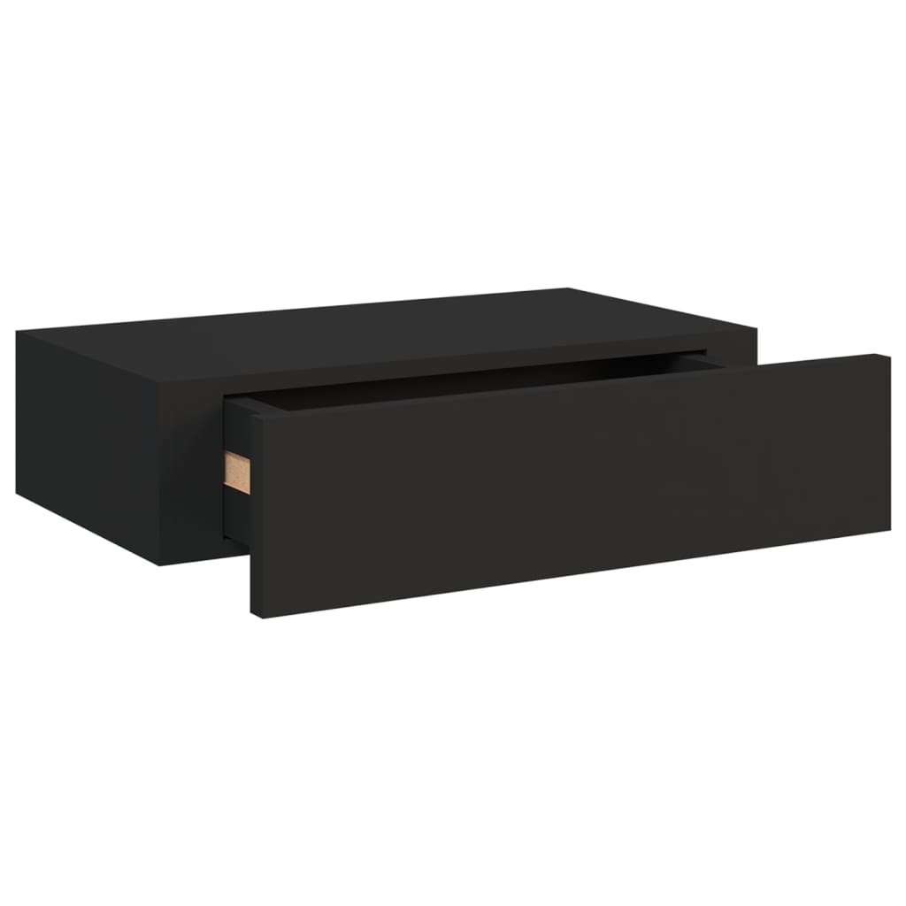 Sahtliga seinariiulid, 2 tk, must, MDF - Image 7