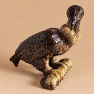 Vintage portselanist linnufiguur oksal, ca 15 cm