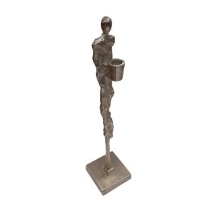 N.O.H Heen alumiiniumist küünlajalg, 47 cm, hõbedane