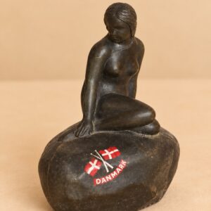 Vintage Taani „Väike merineitsi“ suveniirfiguur, 8,5 cm
