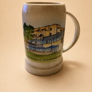 Portselanist õllekann Laulasmaa Spa motiiviga, 13 cm