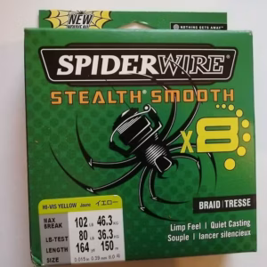SpiderWire Stealth Smooth x8 kiudnöör, 0,39 mm, 150 m, 46,3 kg, kollane